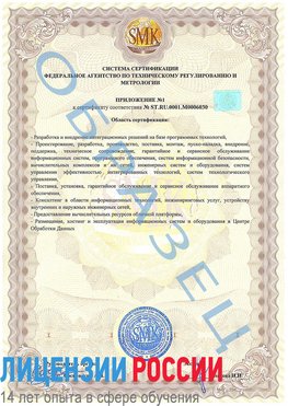 Образец сертификата соответствия (приложение) Кыштым Сертификат ISO 27001